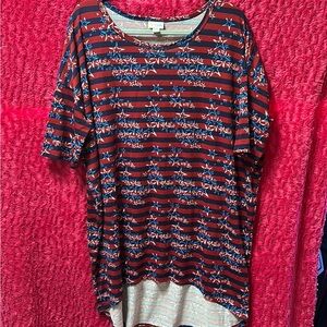 Lularoe Melissa Stars and stripes top